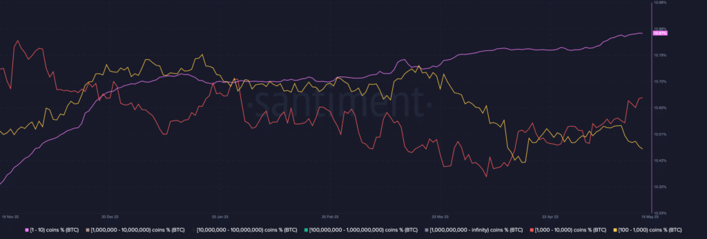 Bitcoin: Sharks, Crabs lag as BTC Shrimps create staggering shift