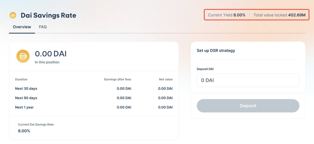 DAI Pool Surpasses $400M As MakerDAO’s Dai Savings Rate Increases To 8%