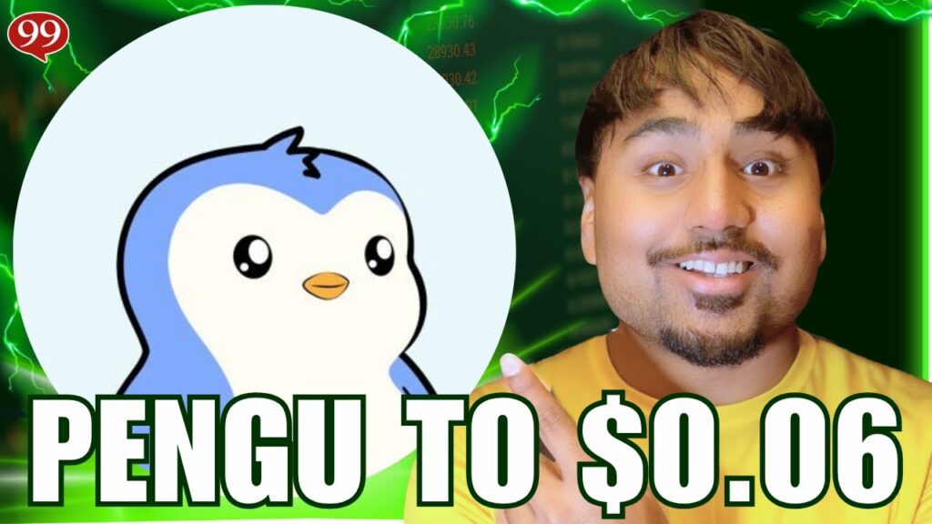 $PENGU TO $0.06 NEXT WEEK?! PENGU IS GETTING READY TO PUMP!! PUDGY PENGUINS MEME COIN UPDATE
